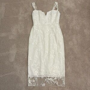 Park & Fifth White Lace Wren Dress